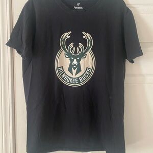 Fanatics Milwaukee Bucks Black Tee